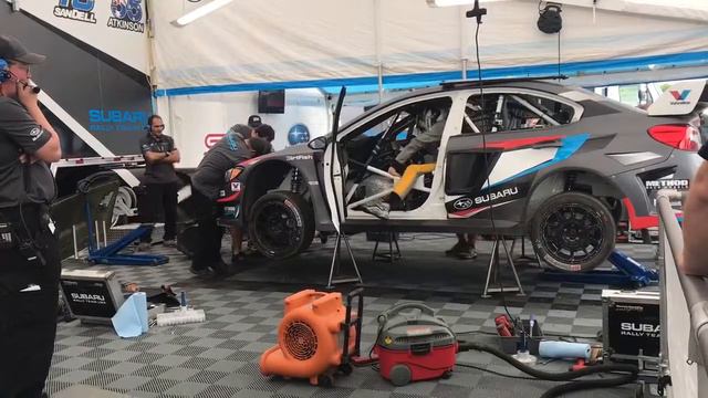Subaru Rally Team USA Service at GRC CT 2017 смотреть онлайн