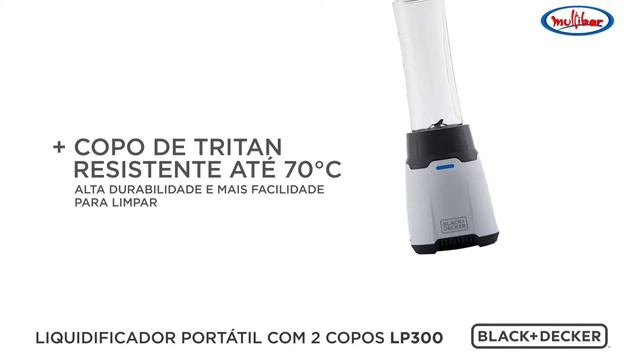 Blender Easy Start 600 ml com 2 Copos Tritan Black Decker смотреть онлайн