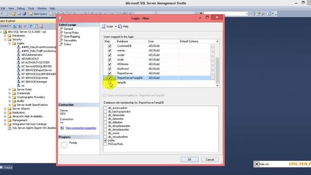 SQL Server Tutorial 2 How to Create New User Login смотреть онлайн