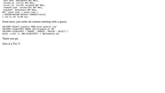 Databases: Stress test MySQL with queries captured with general log in MySQL (2 Solutions!!) смотреть онлайн