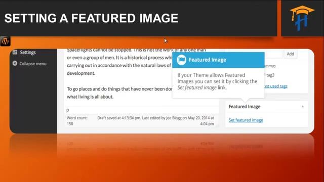 WordPress Video Tutorials - Setting up a Featured Image - Wordpress Ecommerce Training by Hitesh смотреть онлайн