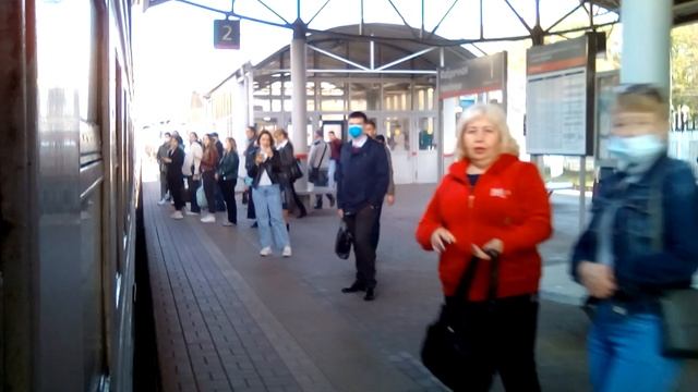 Казанское направление. ЭД4М раннего типа. "88 километр" - "Перово" со старым информатором. смотреть онлайн