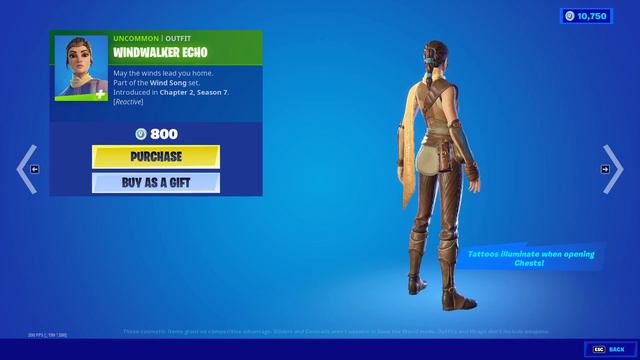 Fortnite Windwalker Echo skin смотреть онлайн