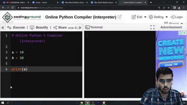 Python Case Sensitive | Is Python Case Sensitive | Python Full Course in Hindi #12 смотреть онлайн