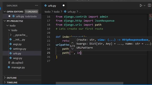 django create urls routes jsonresponse смотреть онлайн
