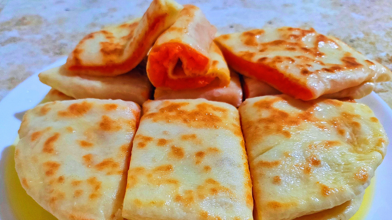 ХИНГАЛШ С ТЫКВОЙ☆ Лепешки с Тыквой☆ Ольгины Рецепты. смотреть онлайн