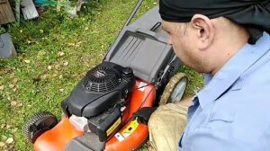 Газонокосилка Husqvarna. Подготовка к работе.