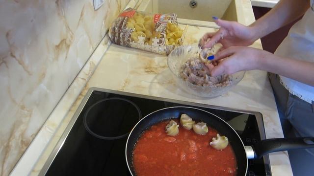 Ужин за 30 минут. Фаршированные макароны. Бюджетный быстрый ужин смотреть онлайн