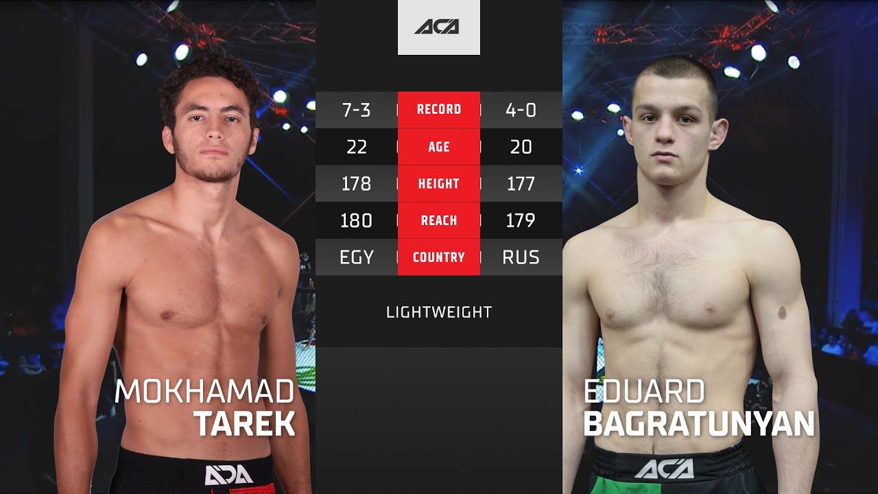Мохамад Тарек vs. Эдуард Багратунян | Mokhamad Tarek vs. Eduard Bagratunyan | ACA YE 40 смотреть онлайн