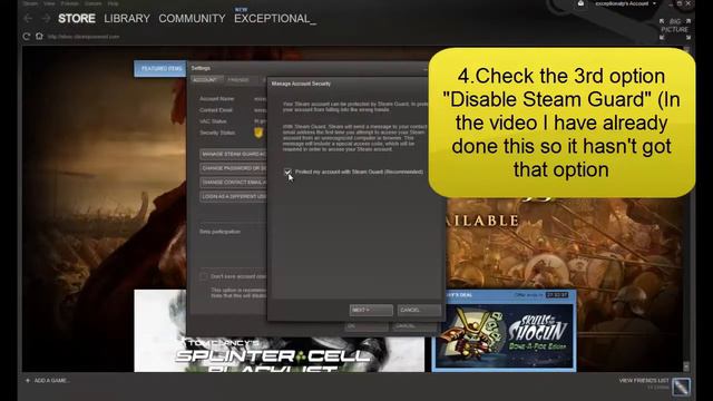 How to turn off E-mail Security Guard on Steam смотреть онлайн