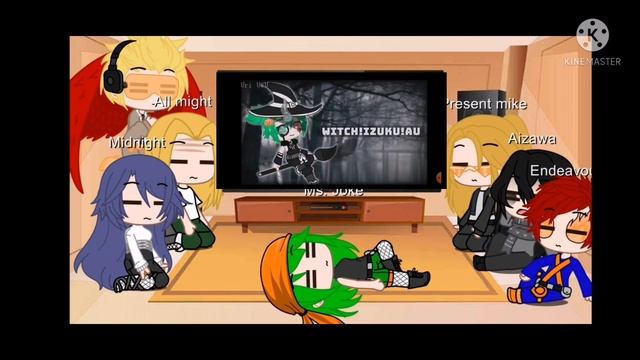 Part 2: Mha pro heroes react to deku au's (read the description!! ) смотреть онлайн