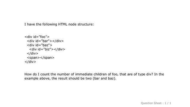 jQuery : Count immediate child div elements using jQuery смотреть онлайн