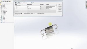 Параметрическая пружина растяжения Solidworks 2016, Stretching  spring