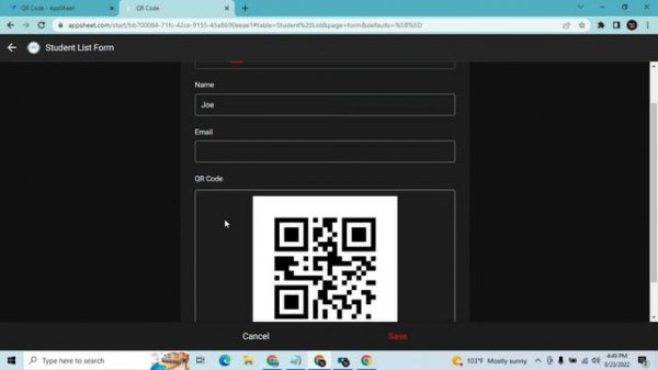 How To Generate QR Code in AppSheet and Send Automatically To Email