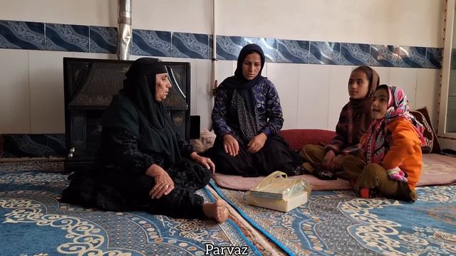 Visiting And Inquiring About Grandmother's Condition On The Occasion Of Nowruz Eid