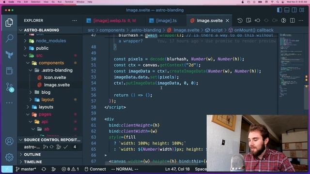 Custom image optimization and lazy loading with blurhash смотреть онлайн