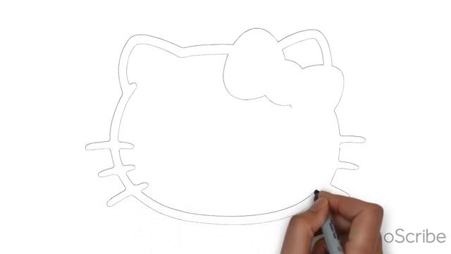How to draw Hello Kitty Рисуем хеллоу китти =^.^= смотреть онлайн
