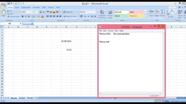 how to insert current date and time in excel смотреть онлайн