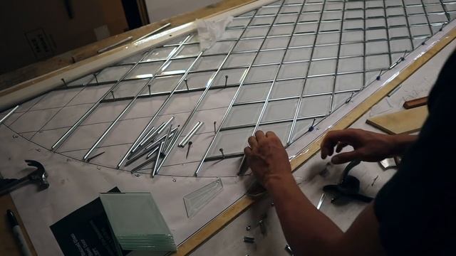 Making Huge Custom Stained Glass Doors - Start to Finish! смотреть онлайн