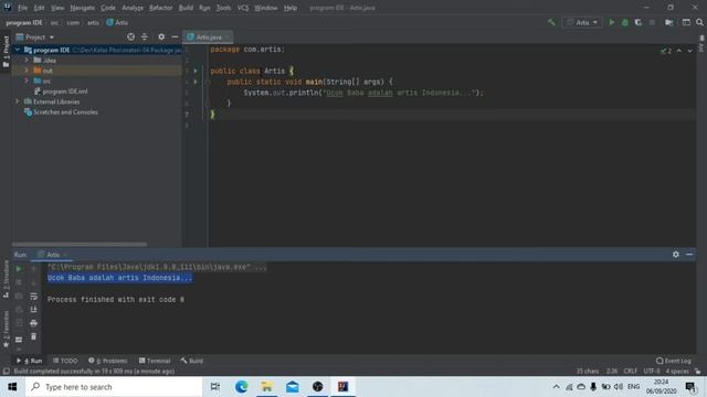 Package Menggunakan Intellij IDEA смотреть онлайн