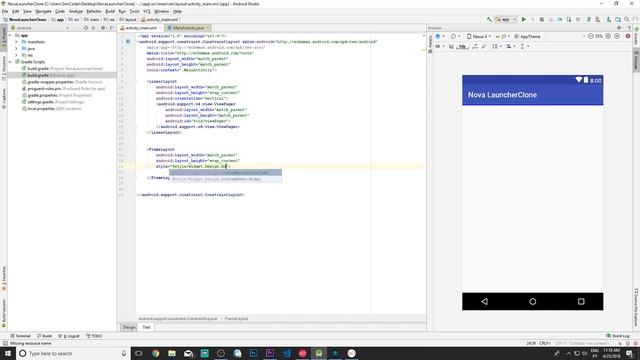 Make an Android App Like NOVA LAUNCHER - Lesson 1 - Creating the Project смотреть онлайн