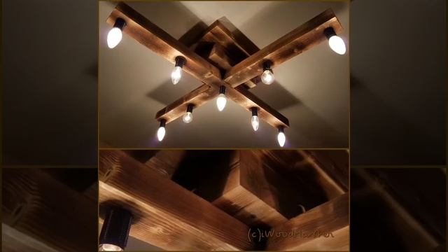 Лофт-люстра из дерева смотреть онлайн