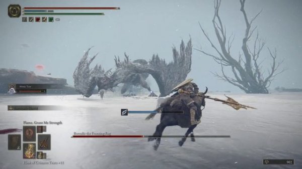 Borealis the Freezing Fog boss battle - Elden Ring PS5