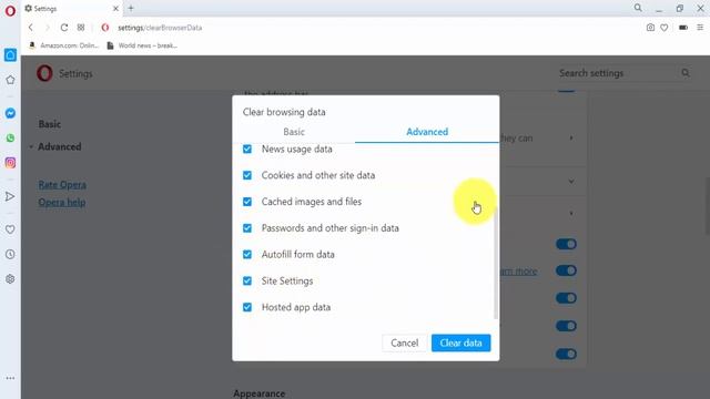 How to Clear Browsing Data (Cache, History, Cookies) on Opera Web Browser смотреть онлайн