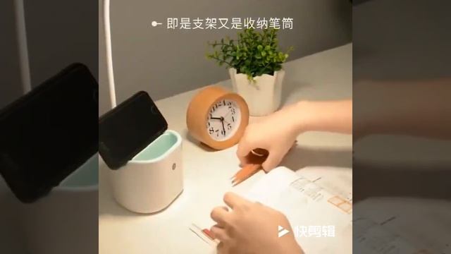 Многофункциональный светодиодный настольный светильник с сенсорным выключателем, usb держатель смотреть онлайн