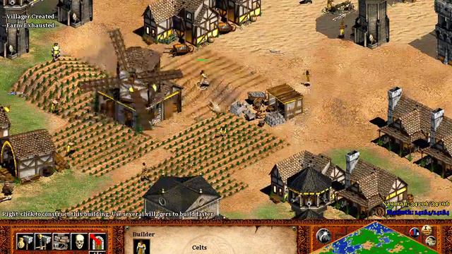 Age of Empires, Celts versus Celts, hardest enemy settings, part 14 of 17 смотреть онлайн