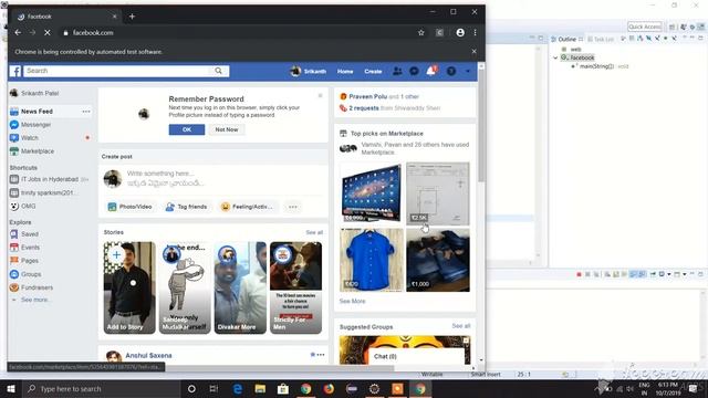HOW TO AUTOMATE FACEBOOK LOGIN AND LOGOUT BY USING SELENIUM WEB DRIVER смотреть онлайн