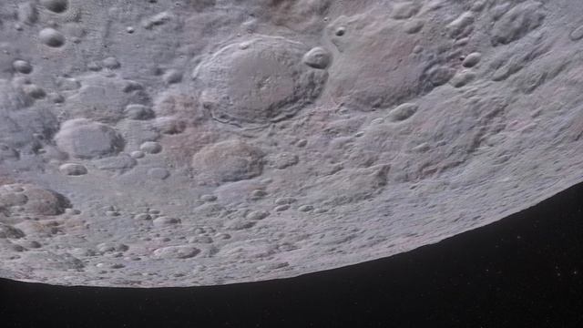 Лунная Поверхность Крупным Планом - Кратеры Луны. Космос Футаж смотреть онлайн