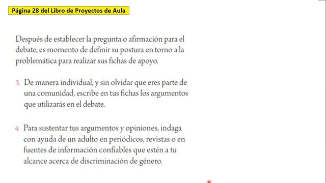 Proyectos de Aula Quinto Grado. Páginas 22-33. Lenguajes. "Reflexiona, debate y exprésate". смотреть онлайн