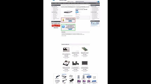 661 5957 Hard Drive SSD, 256 GB MacBook Pro 17 Inch Early 2011 MC725LL A 2 2 2 5 смотреть онлайн