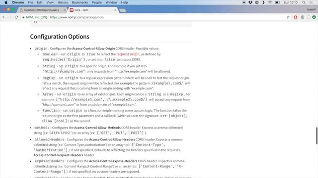 Node API - CORS, what is it and how to use it смотреть онлайн