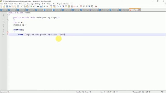 #14 Basic of Switch Case Statement in Java | Tamil. смотреть онлайн