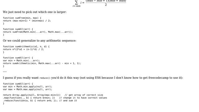 Code Review: Sum all numbers in a range (3 Solutions!!) смотреть онлайн