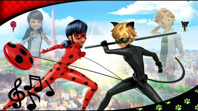 MIRACULOUS THEME SONG🎶.LOU & LENNI-KIM.TALES OF LADYBUG AND CATNOIR 🐞