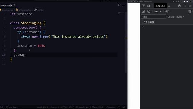 Singleton Pattern EXPLAINED IN 10 MINS | Javascript Design Patterns for beginners смотреть онлайн