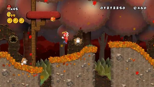 Newer Super Mario Bros. Wii - A-2 Appletree Woods - Secret Exit смотреть онлайн