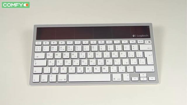 Logitech Solar K760 - портативная клавиатура с солнечной батареей - Видеодемонстрация от Comfy смотреть онлайн