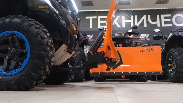 Отвал для снега на мой CFMOTO. Отечественное производство аксессуаров на квадроциклы и багги. смотреть онлайн