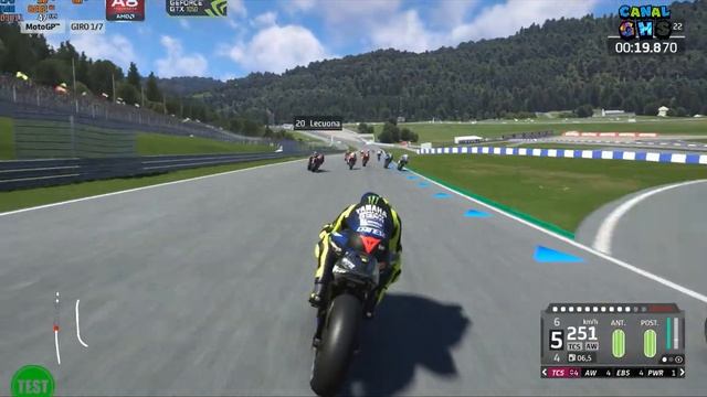 MotoGP 20 Test gráfica AMD A8-7600 - 12 GB DDR3 - GTX 1050 2 GB DDR5 смотреть онлайн