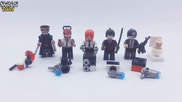 Make A Toilet Skibidi Character From Lego A Mix Of Chainsawman & Moc