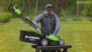 Газонокосилка Greenworks  G40LM35