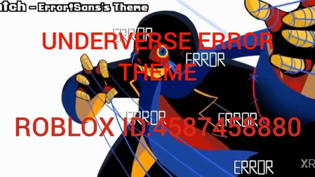 Roblox id music on:(UNDERVERSE ERROR SANS THEME) смотреть онлайн