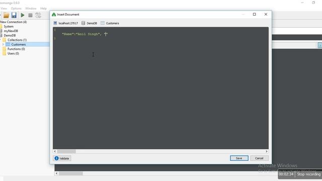 CREATE MongoDB Collection using Robomongo Tool! смотреть онлайн