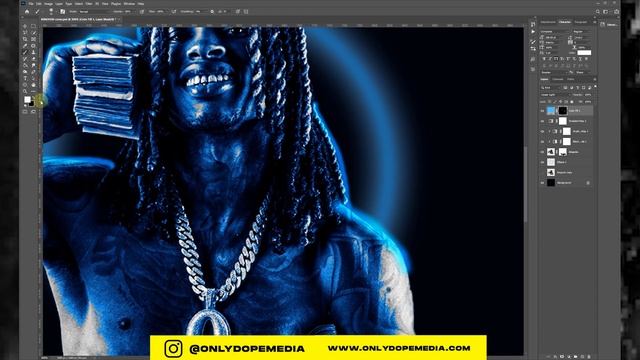Simple Cover Art Design | Photoshop Tutorial | King Von GFX смотреть онлайн