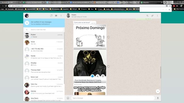How to download an image using WhatsApp Web смотреть онлайн