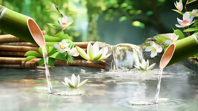 Música Relajante De Piano Con Sonido Del Agua, Espacio Tranquilo Para La Meditación, Spa, Relajació смотреть онлайн